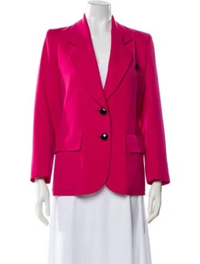 Pre-owned Saint Laurent Wool Blazer In Pink