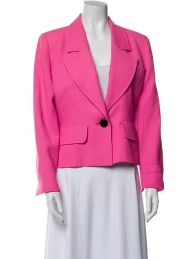 Pre-owned Saint Laurent Wool Blazer In Pink