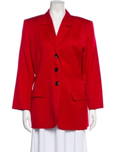Pre-owned Saint Laurent Wool Blazer In Red