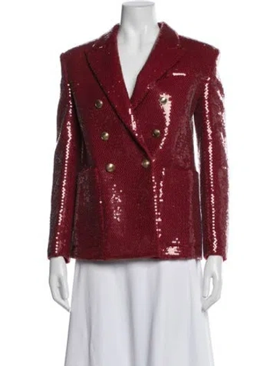 Pre-owned Saint Laurent Wool Blazer In Red
