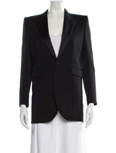 Pre-owned Saint Laurent Wool Blazer W/ Tags In Black