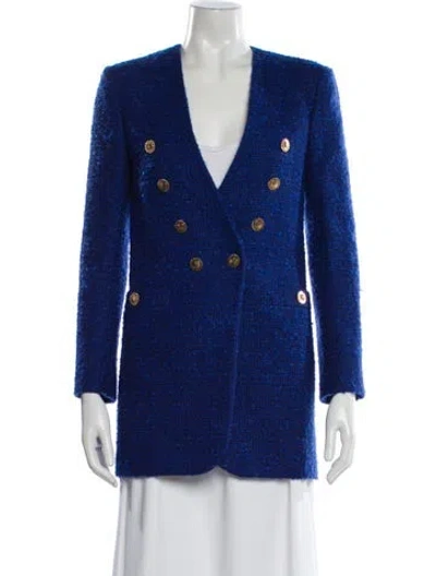 Pre-owned Saint Laurent Wool Blazer W/ Tags In Blue