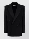 Saint Laurent Certified Wool Tuxedo Blazer With Silk Lining