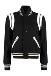 Saint Laurent Wool-blend Bomber Jacket