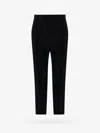 Saint Laurent Wool Blend Trouser With Frontal Fold