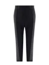 SAINT LAURENT WOOL BLEND TROUSER WITH FRONTAL FOLD