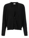 Saint Laurent Wool Cardigan With Long Sleeves And V-neckline
