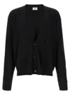 Saint Laurent Wool Cardigan With Long Sleeves And V-neckline