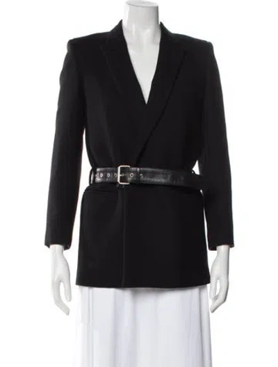 Pre-owned Saint Laurent Wool Coat In Black