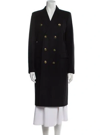 Pre-owned Saint Laurent Wool Coat In Black