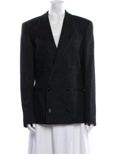 Pre-owned Saint Laurent Wool Coat In Black