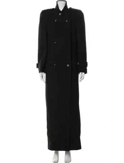 Pre-owned Saint Laurent Wool Coat In Black