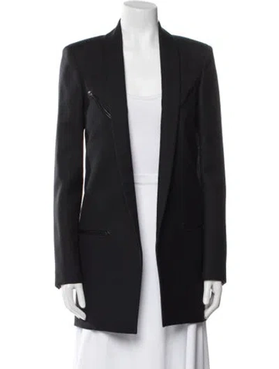 Pre-owned Saint Laurent Wool Coat In Gray