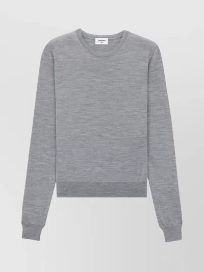 SAINT LAURENT WOOL CREW NECK SWEATER