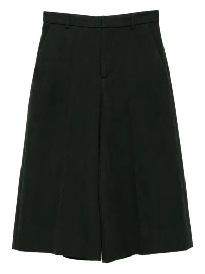 Pre-owned Saint Laurent Wool Cullotes In Green