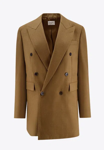 Saint Laurent Wool Double-breasted Blazer