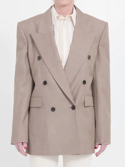 SAINT LAURENT WOOL DOUBLE-BREASTED JACKET