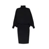 Saint Laurent Wool Dress Women In Black
