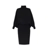 Saint Laurent Wool Dress Women In Black