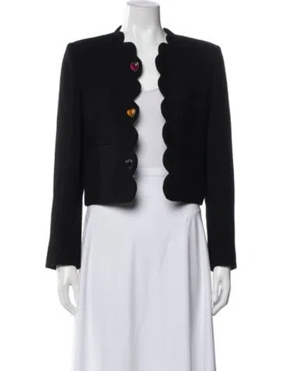 Pre-owned Saint Laurent Wool Evening Jacket W/ Tags In Black