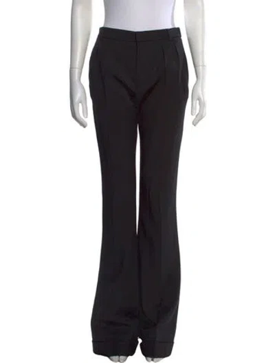 Pre-owned Saint Laurent Wool Flared Pants W/ Tags In Black