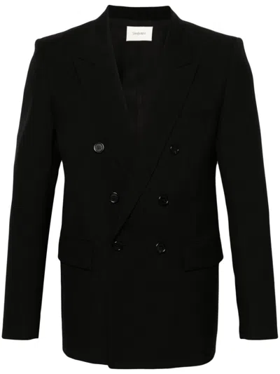 SAINT LAURENT WOOL GABARDINE BLAZER