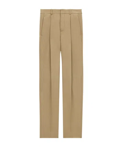 SAINT LAURENT SAINT LAURENT HIGH WAIST STRAIGHT LEG TROUSERS