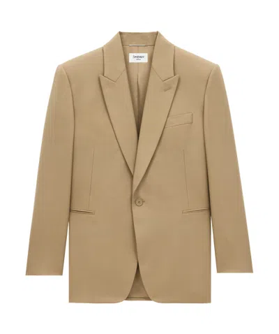 SAINT LAURENT SAINT LAURENT SINGLE-BREASTED PEAKED LAPEL JACKET