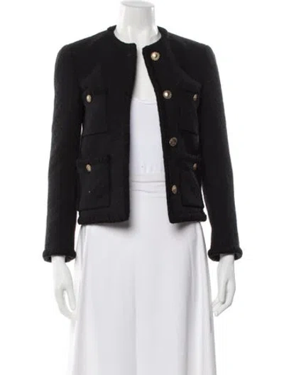 Pre-owned Saint Laurent Wool Jacket In Black
