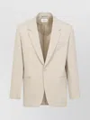 Saint Laurent Single-button Tailored Wool Jacket With Notched Lapels