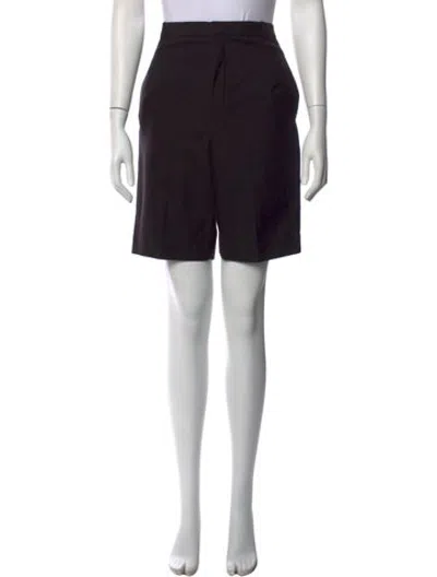 Pre-owned Saint Laurent Wool Knee-length Shorts In Black