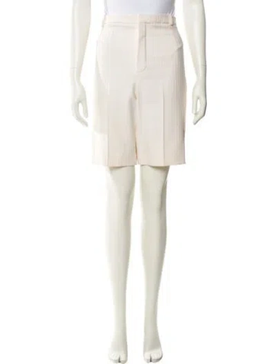 Pre-owned Saint Laurent Wool Knee-length Shorts In Neutral
