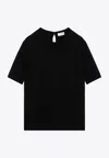 Saint Laurent Wool T-shirt In Black