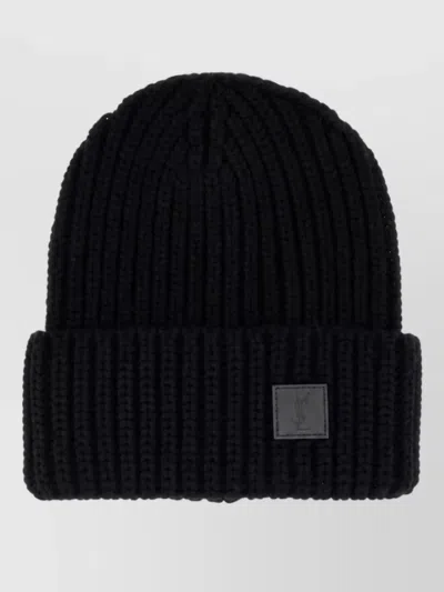 Saint Laurent Wool Knitted Beanie