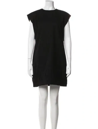 Pre-owned Saint Laurent Wool Mini Dress In Black