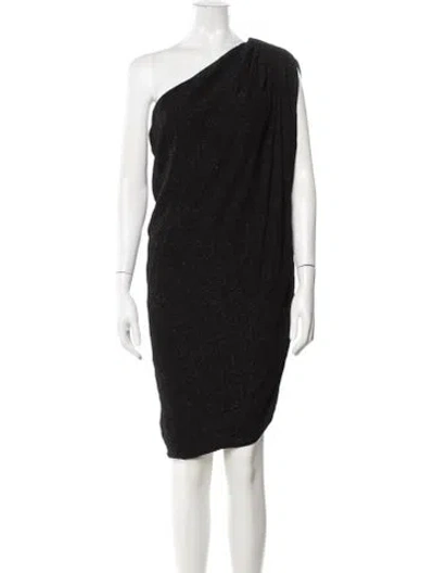 Pre-owned Saint Laurent Wool Mini Dress In Black