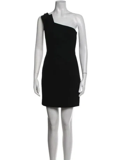 Pre-owned Saint Laurent Wool Mini Dress In Black