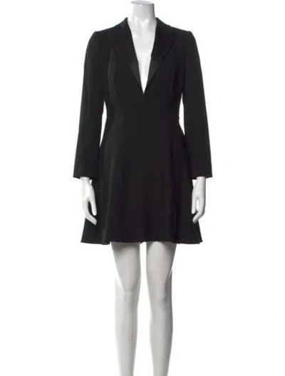 Pre-owned Saint Laurent Wool Mini Dress In Black
