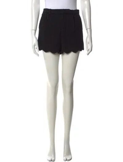 Pre-owned Saint Laurent Wool Mini Shorts In Black