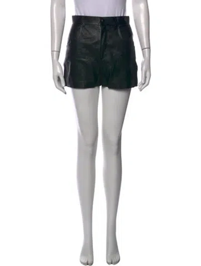 Pre-owned Saint Laurent Wool Mini Shorts In Black