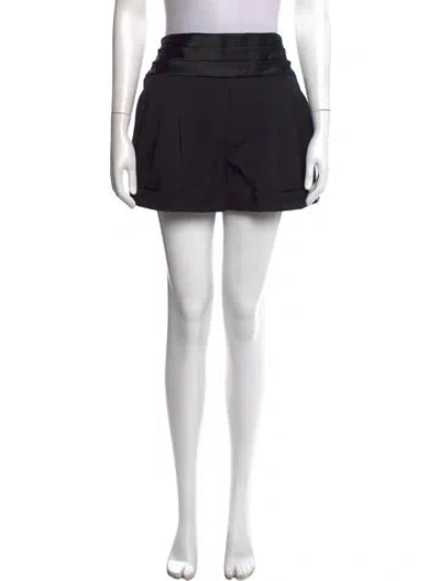 Pre-owned Saint Laurent Wool Mini Shorts W/ Tags In Black