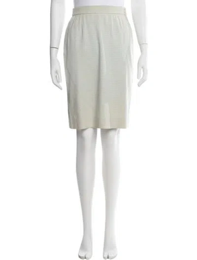 Pre-owned Saint Laurent Wool Mini Skirt In Black