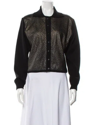 Pre-owned Saint Laurent Wool Mock Neck Sweater In Black