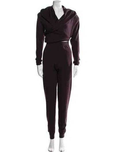 Pre-owned Saint Laurent Wool Pant Set In Purple