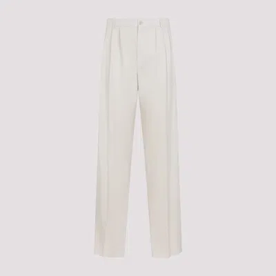 Saint Laurent Wool Pants In White