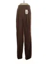 Saint Laurent Wool Pants In Brown