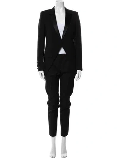Pre-owned Saint Laurent Wool Pantsuit In Black