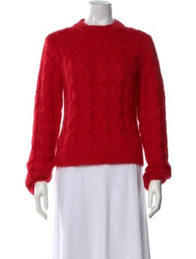 Pre-owned Saint Laurent Wool Patterned Sweater In Red