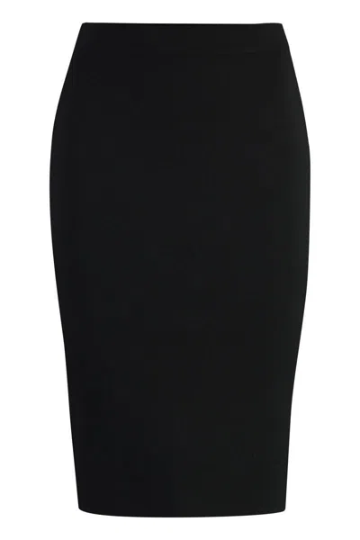 SAINT LAURENT SAINT LAURENT WOOL PENCIL SKIRT