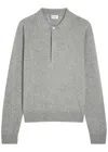 Saint Laurent Wool Polo Jumper In Gray